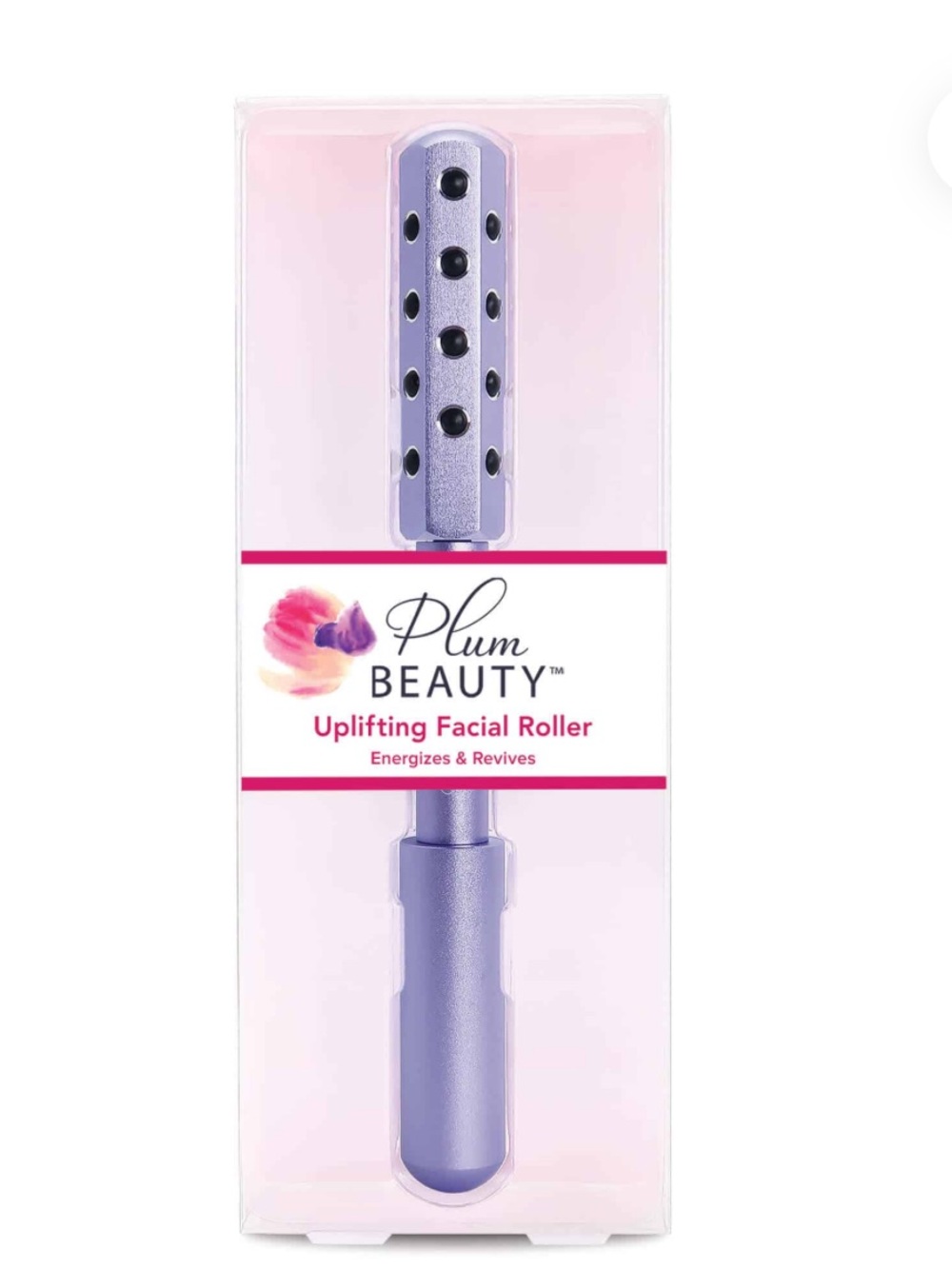 Plum Beauty Uplifting Facial Roller Massager Neck Skincare Purple NEW